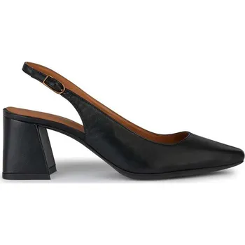 Dámské lodičky Kožené lodičky Geox D GISELDA černá barva, na podpatku, s odkrytou patou, D45VCC 000TU C9999 D45VCC.000TU.C9999 99X, EUR 41