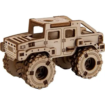 Puzzle Wooden city 3D puzzle Superfast Monster Truck č.2
