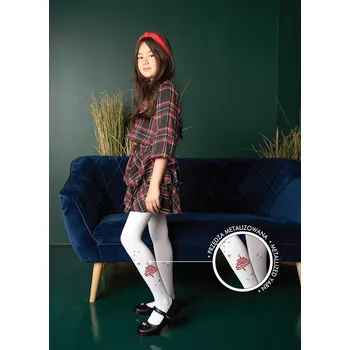 Punčocháče Knittex DR 2227 Christmas Tree 3D 40 den 92-140 nero 104-110