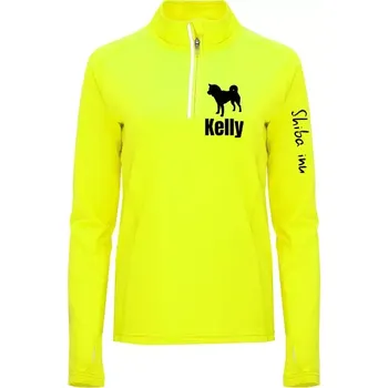Dámská mikina Dámská sportovní mikina s potiskem vašeho psa Svítivě žlutá XXL