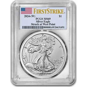 UNITED STATES MINT American Silver Eagle MS-69 PCGS (FirstStrike®) 2024-(W)