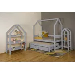 MAXIDO Dětská postel Snílek s přistýlkou a šuplíky 180x80 šedá (Český výrobek)