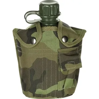 Kempingové nádobí Polní láhev maskáčová CZECH 95 nylon (Vojenská láhev čutora na pití, český maskáč vzor 95.)