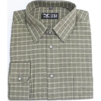 Pánská košile Košile LUKO 092130 flanel, dlouhý rukáv vel. 48
