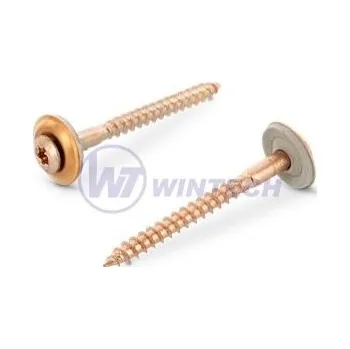 Spojovací materiál Klemp.šroub + EPDM, TX20 4,5 x 65 A2,CU Balení: 200 ks SIBAK45065BAO0