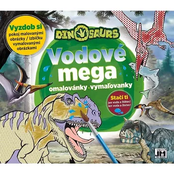 omalovánky Vodové omalovánky - MEGA, DINOSAURS, 33 x 29cm/12 stran