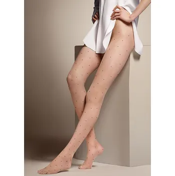 Dámské punčochy Veneziana Valentine punčocháče 12 den 5-XL nero/černá 5-XL