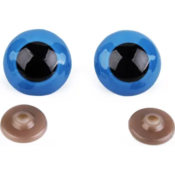 Oči velké s pojistkou Ø40 mm, barva 4 modrá
