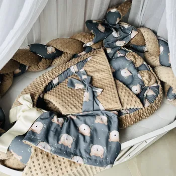 Hnízdečko pro miminko MIMOUŠEK 6-dílný set do postýlky medvídek