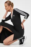 Šaty adidas Originals Adicolor černá barva, maxi, IK0439, vel. M