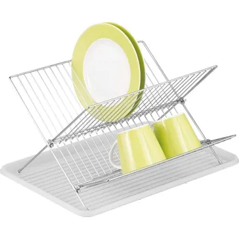 Odkapávač na nádobí Odkapávač na nádobí, kov/plast, bílý, vysoký 27267