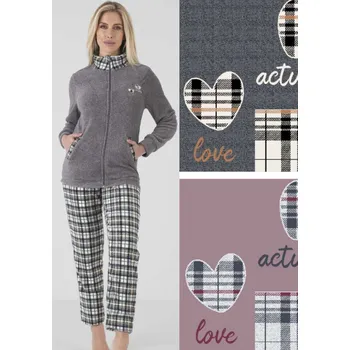 Dámské pyžamo Jemné pyžamo pro ženy Karelpiu Zip, Purple L i321_77995-450977