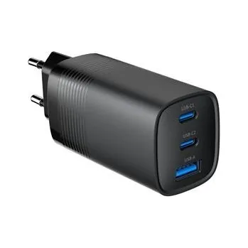 GEMBIRD, Nabíječka USB, 3x port, 65W, rychlé nabíjení, černá