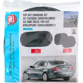 Stínítko do auta All Ride 5800657 sluneční clona rozkládací 3 ks