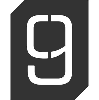 Interex design Dveřní nebo nástěnná cedule "9" / Černá matná