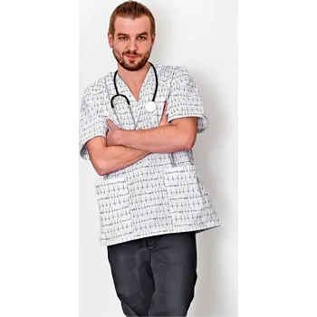 Zdravotnický oděv Halena MEN PREMIUM se vzorem Veterina Vzorník Veterina BS: VT 6 TUR, Tabulka velikostí HPM: -vyberte-