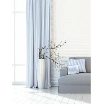 Závěs Závěs dekorační, OXY Proužky 150 cm, světle modrá