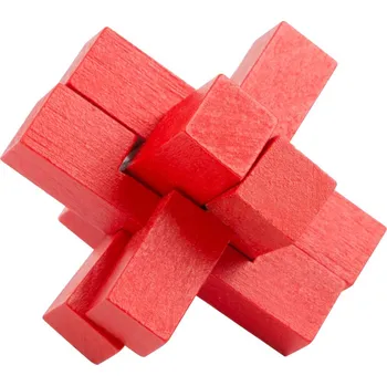 Hlavolam Small Foot Barevný hlavolam 1ks červený kříž