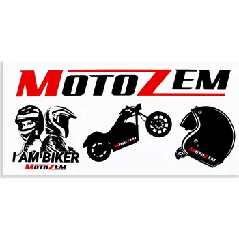samolepka Sada nálepek MotoZem Chopper