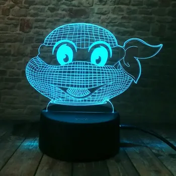 Lampička 3D LED Lampička Želvy Ninja