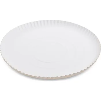 Jednorázové nádobí Papírový talíř hluboký bílý Ø24cm 50 ks