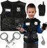 Karnevalový kostým Dětský karnevalový kostým policista KX4297 vesta s doplňky 3-8 let