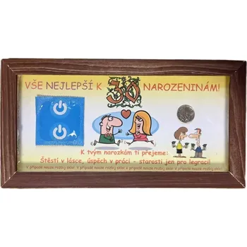 Rám na obraz Rámeček na zeď - Narozeniny 30 (2. varianta)