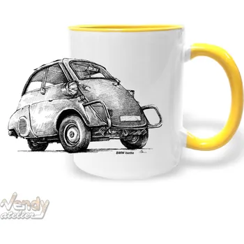 Hrnek - BMW Isetta Barva: Žlutá
