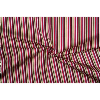 Brokát proužky, červený, sartor.cz