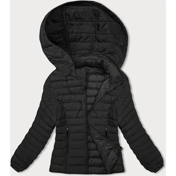 Dámská cargo bunda Černá bunda pro ženy s kapucí J.STYLE - Elegantní zimní kousek, odstíny černé S (36) i392_22642-46
