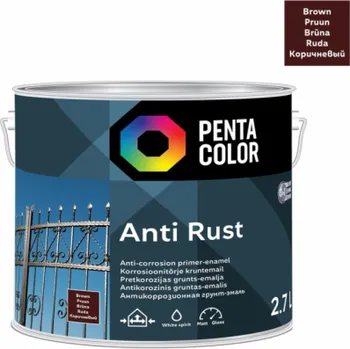 Barva na vlasy STŘEDNĚ HNĚDÁ ANTIKOROZNÍ BARVA "ANTIRUST" (2,7 l)