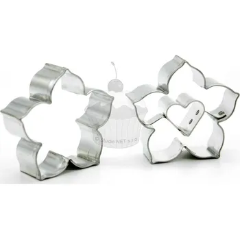 Forma na pečení Sada vykrajovátek růže malá + srdce