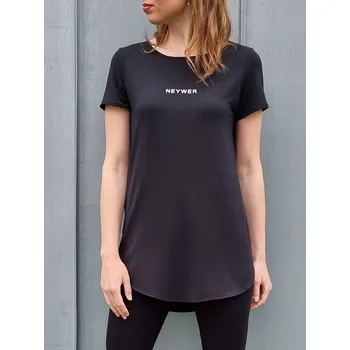 NEYWER Dámské sportovní dlouhé tričko černé TT220 Velikost: XS