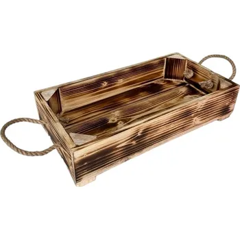 Úložný box RS Dřevěná bedýnka s uchy 36x19x7 cm