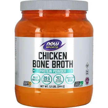 Protein Now Foods Bone Broth, Chicken Powder - protein z kuřecích kostí (544 g)
