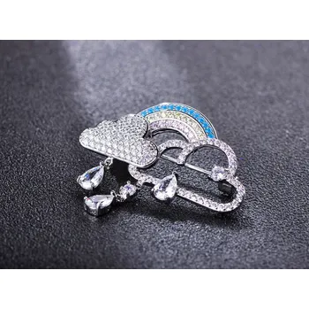 Brož B-TOP Brož Dešťové mraky s duhou