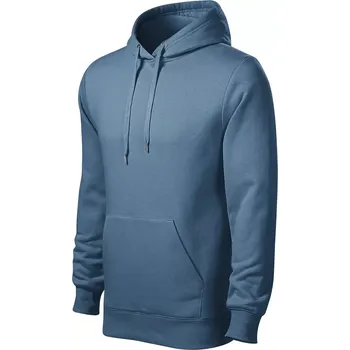 Pánská mikina MALFINI Pánská mikina s kapucí, CAPE 413, barva denim 60, vel. L
