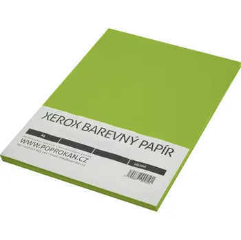 Kancelářský papír Barevný kancelářský papír zelenožlutá intensivní A4 80g 100ls