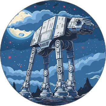 Přisada na vaření a pečení Jedlý papír Star wars AT-AT Walker ve tmě 19,5 cm