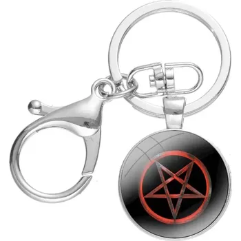 Přívěsek na klíče s pentagramem