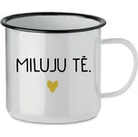 MILUJU TĚ. - bílý plecháček 350 ml
