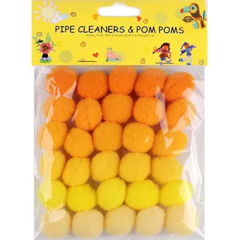 Galanterie Bambulky mix barev Ø20 mm, barva 4 oranžovožlutá