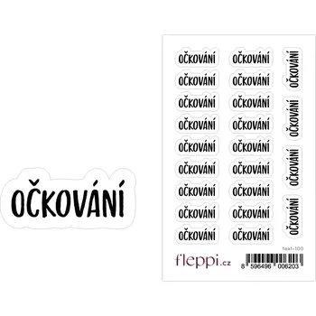 samolepka Fleppi Samolepky Očkování