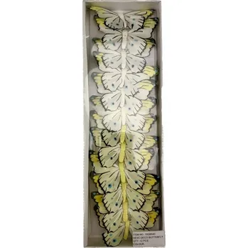 Velikonoční dekorace Dekorace - Motýl 11cm - bílý set