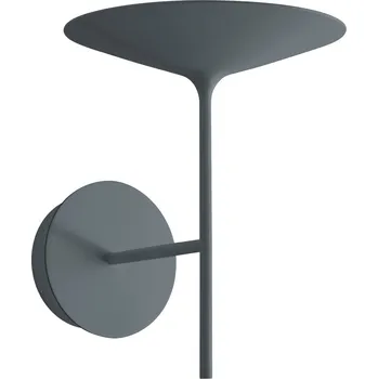 Nástěnné svítidlo Linea Light 8503 Poe_W, moderní šedé nástěnné svítidlo LED 7W 3000K, průměr 17,5cm