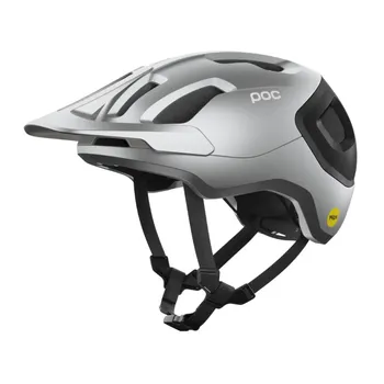 Cyklistická přilba POC Axion Race MIPS Uranium Black/Argentite Silver Matt