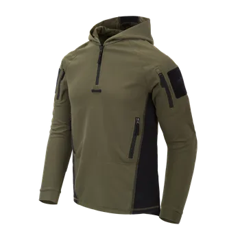 Pánská mikina HELIKON Mikina RANGE HOODIE - TopCool - olivová/černá - XS