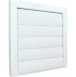 Dalap SMP 300 Kovová větrací mřížka se samotížnými lamelami bez příruby 300x300 mm, bílá