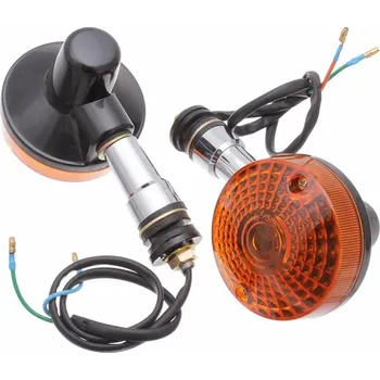 Osvětlení pro motocykl blikač blinkr přední pravý / levý oranžový - černé Suzuki GN - homologované