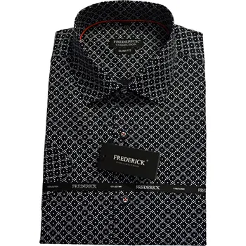 Pánská košile Pánská košile s krátkým rukávem - střih SLIM - vzor F714 - 39